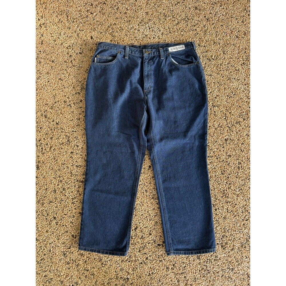 Carhartt Relaxed Fit Jeans Mens 40x28 Blue Denim Workwear 381-83
